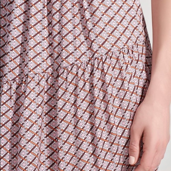 Chain Print Belted Midi Dress SIZE 4 - Picture 10 of 11